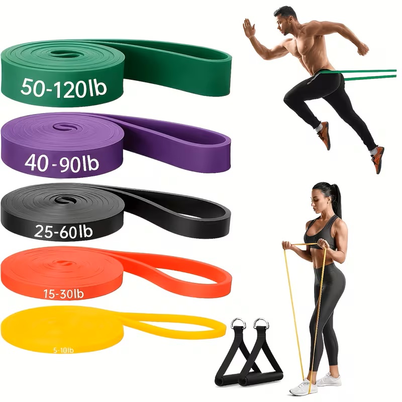 Pull Up Assist Band - Set di 3/5 Fasce Elastiche per