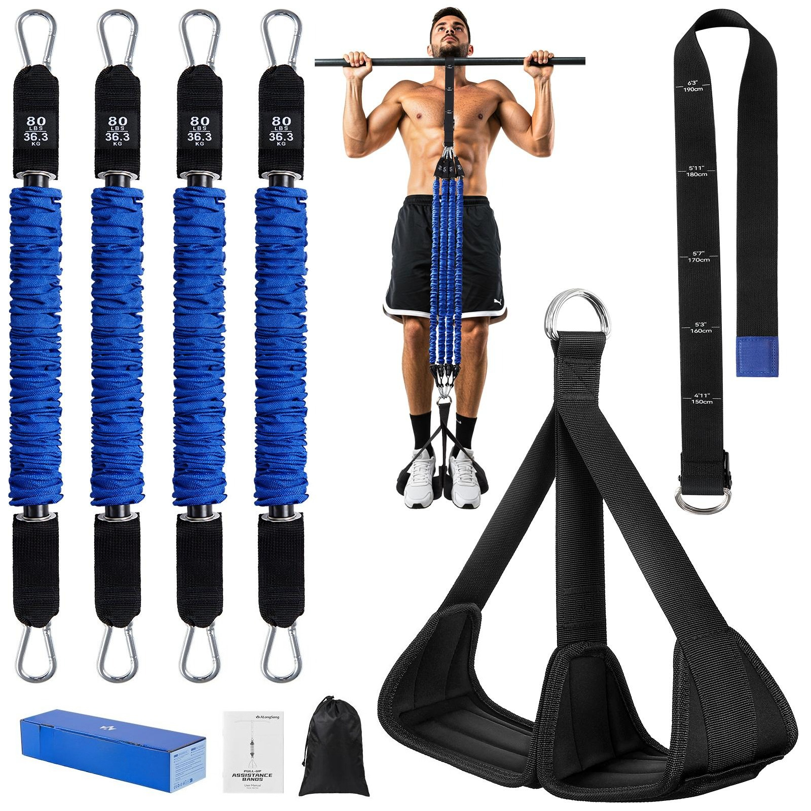 Pull Up Assist Band - Set di Bande di Resistenza per